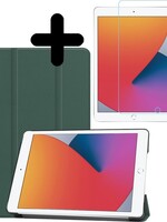 BTH BTH iPad 10.2 (2019/2020) Hoesje met screenprotector - Donkergroen