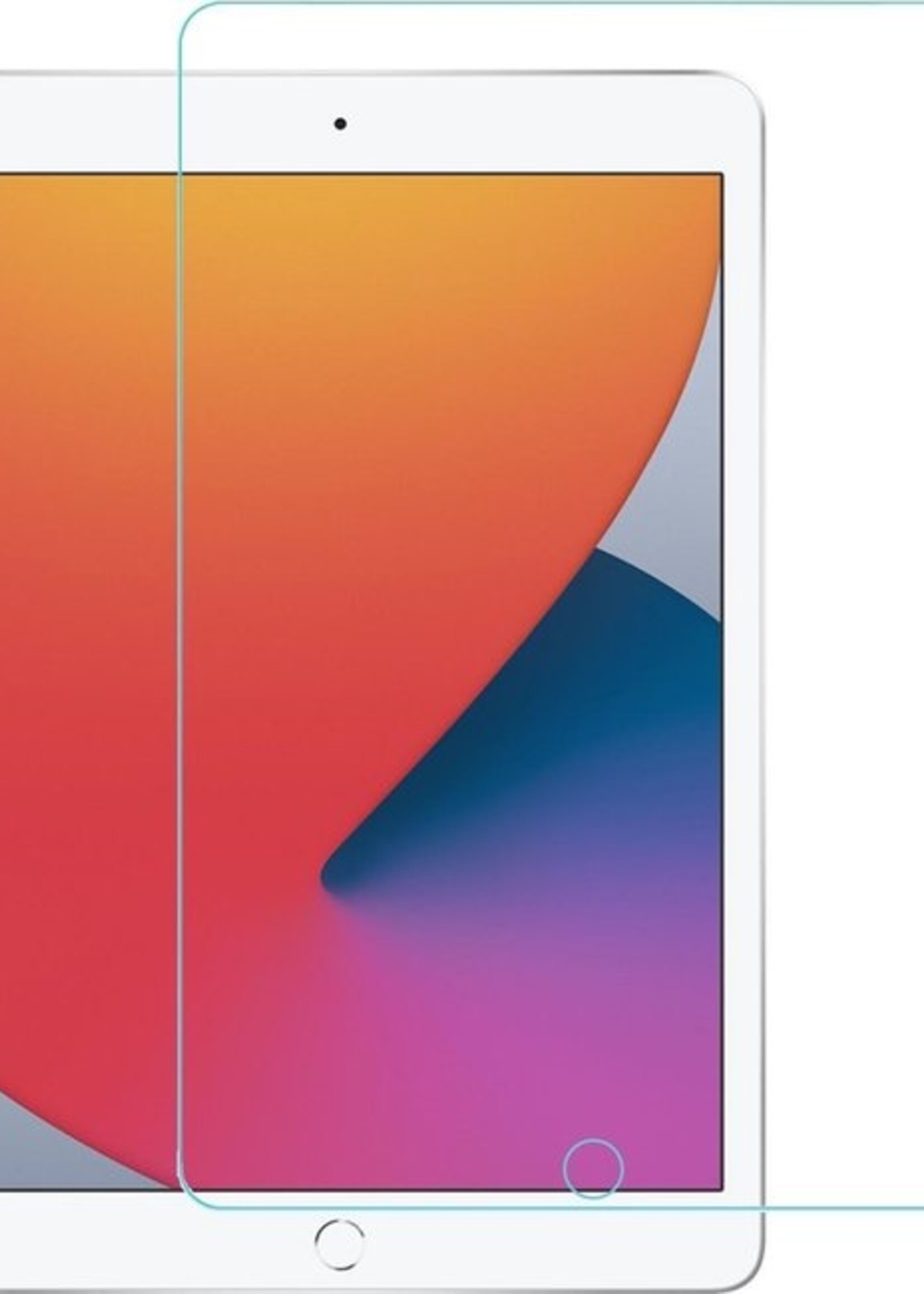 BTH Hoes Geschikt voor iPad 10.2 2020 Hoes Book Case Hoesje Trifold Cover Met Screenprotector - Hoesje Geschikt voor iPad 8 Hoesje Bookcase - Donkergroen