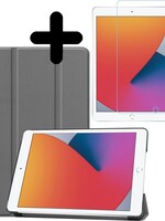BTH BTH iPad 10.2 (2019/2020) Hoesje met screenprotector - Grijs