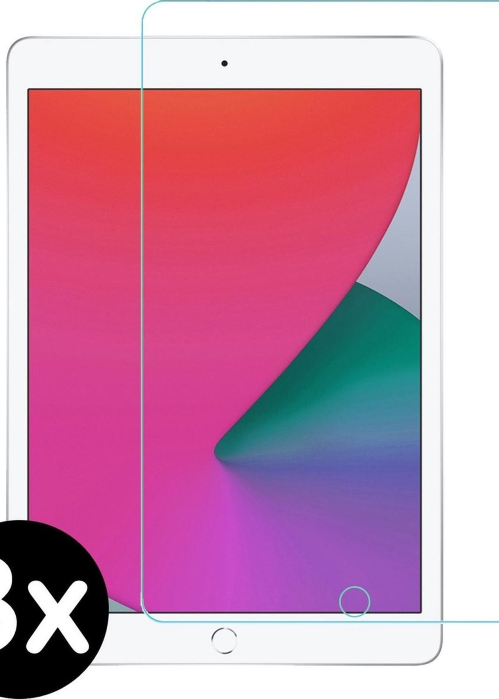BTH Screenprotector Geschikt voor iPad 10.2 2019/2020 Screenprotector Tempered Glass Screen Protector Gehard Glas - Screenprotector Geschikt voor iPad 7/8 Screenprotector Glas - 3 PACK
