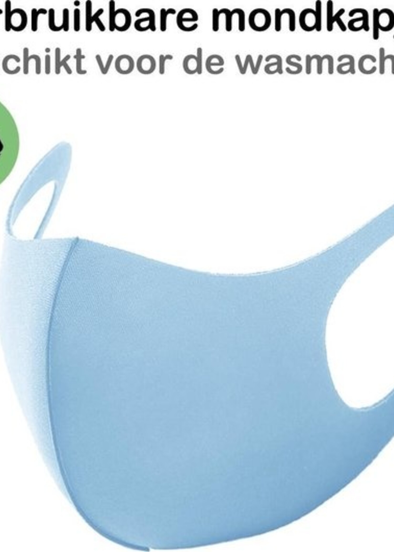 BTH Mondkapje Wasbaar Blauw Mondmasker Wasbaar Mondkapje Wasbare Mondkapjes Niet Medisch Elastisch Universeel