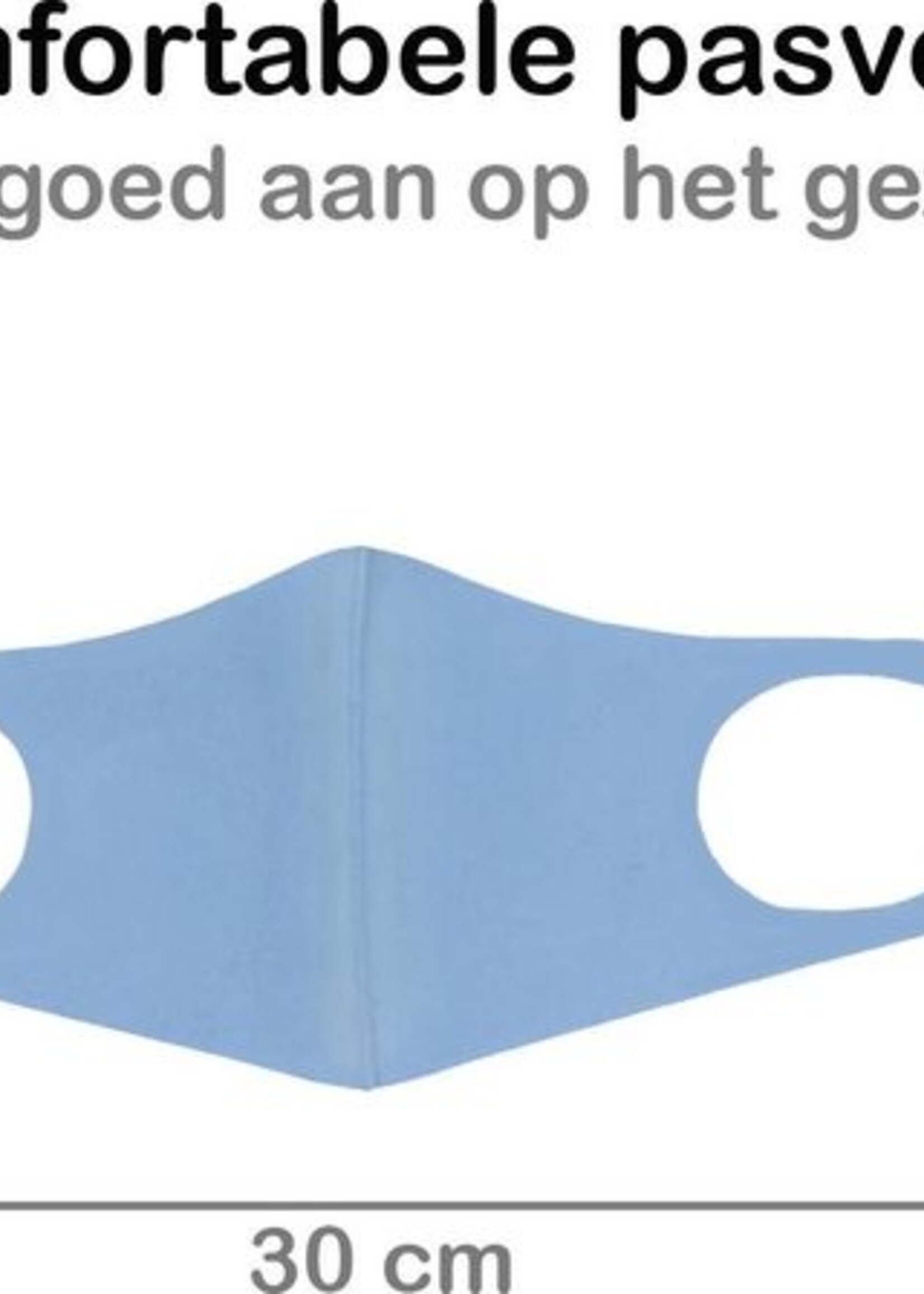 BTH Mondkapje Wasbaar Blauw Mondmasker Wasbaar Mondkapje Wasbare Mondkapjes Niet Medisch Elastisch Universeel