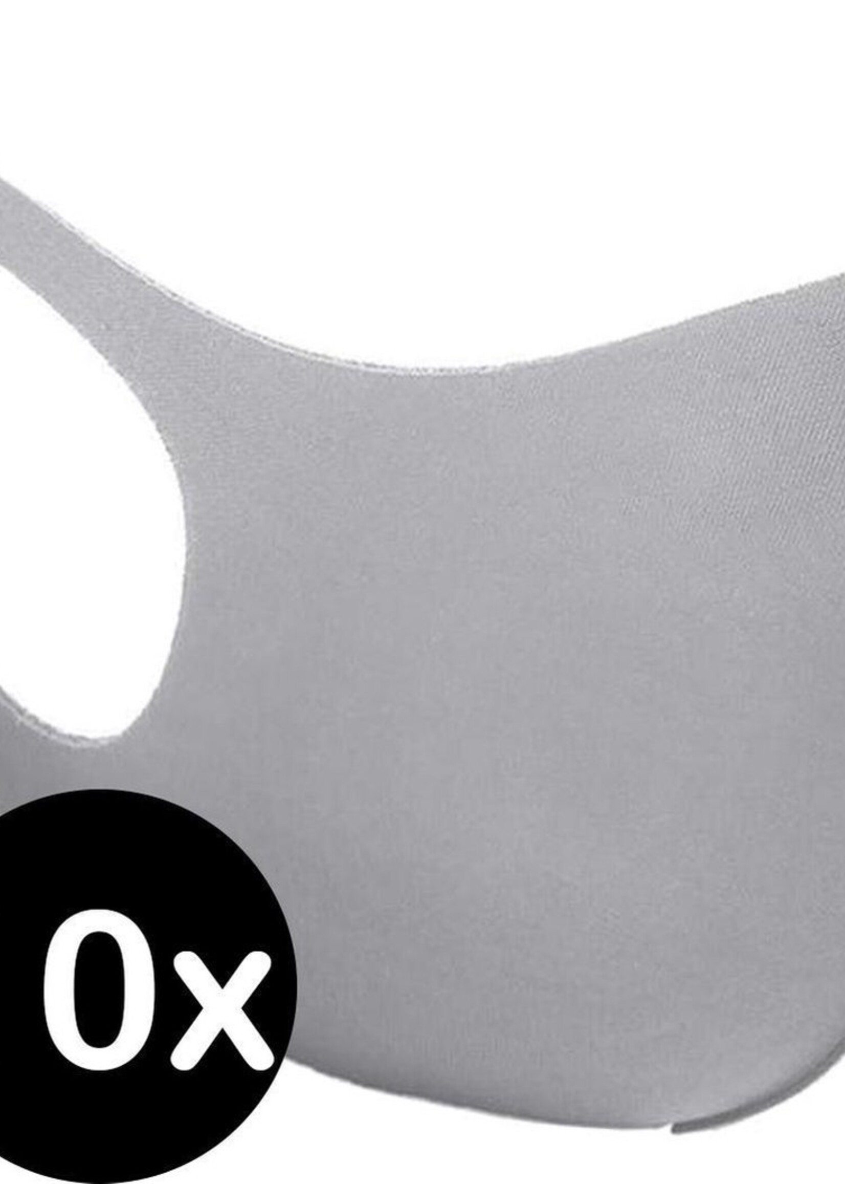 BTH Mondkapje Wasbaar Grijs Mondmasker Wasbaar Mondkapje Wasbare Mondkapjes Niet Medisch Elastisch Universeel - 10 PACK