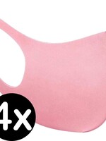 BTH BTH Wasbaar mondmasker - Roze - 4 PACK