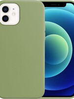 BTH BTH iPhone 12 Hoesje Siliconen Case - Groen