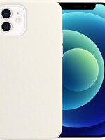 BTH BTH iPhone 12 Hoesje Siliconen Case - Wit