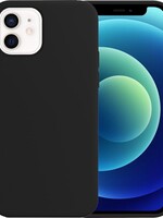 BTH BTH iPhone 12 Hoesje Siliconen Case - Zwart