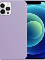 BTH BTH iPhone 12 Pro Hoesje Siliconen Case - Lila