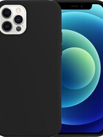 BTH BTH iPhone 12 Pro Hoesje Siliconen Case - Zwart