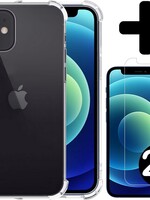 BTH BTH iPhone 12 Hoesje Shock Proof En 2x Screenprotector