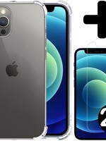 BTH BTH iPhone 12 Pro Hoesje Shock Proof En 2x Screenprotector