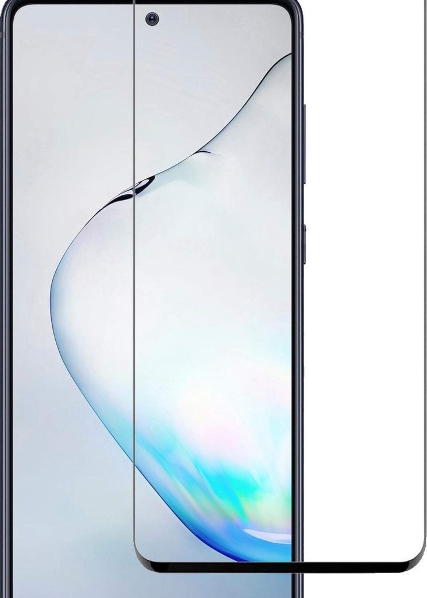 BTH Screenprotector Geschikt voor Samsung Galaxy Note 10 Lite Screenprotector Glas Gehard Tempered Glass Full Cover - Screenprotector Geschikt voor Samsung Note 10 Lite Screen Protector Screen Cover