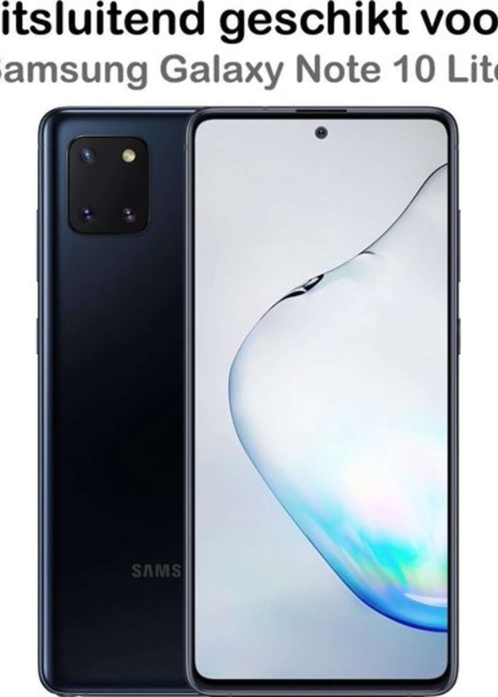 BTH Screenprotector Geschikt voor Samsung Galaxy Note 10 Lite Screenprotector Glas Gehard Tempered Glass Full Cover - Screenprotector Geschikt voor Samsung Note 10 Lite Screen Protector Screen Cover