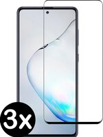 BTH BTH 3x Samsung Galaxy Note 10 Lite Screenprotector Tempered Glass Gehard Full Screen Cover