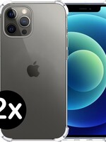 BTH BTH iPhone 12 Pro Max Hoesje - Transparant - 2 PACK