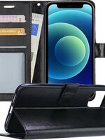 BTH BTH iPhone 12 Pro Max Pro Hoesje Bookcase - Zwart