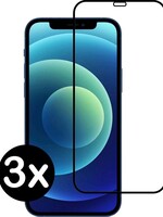 BTH BTH iPhone 12 Mini Screenprotector Tempered Glass Gehard Full Screen Cover - 3 PACK