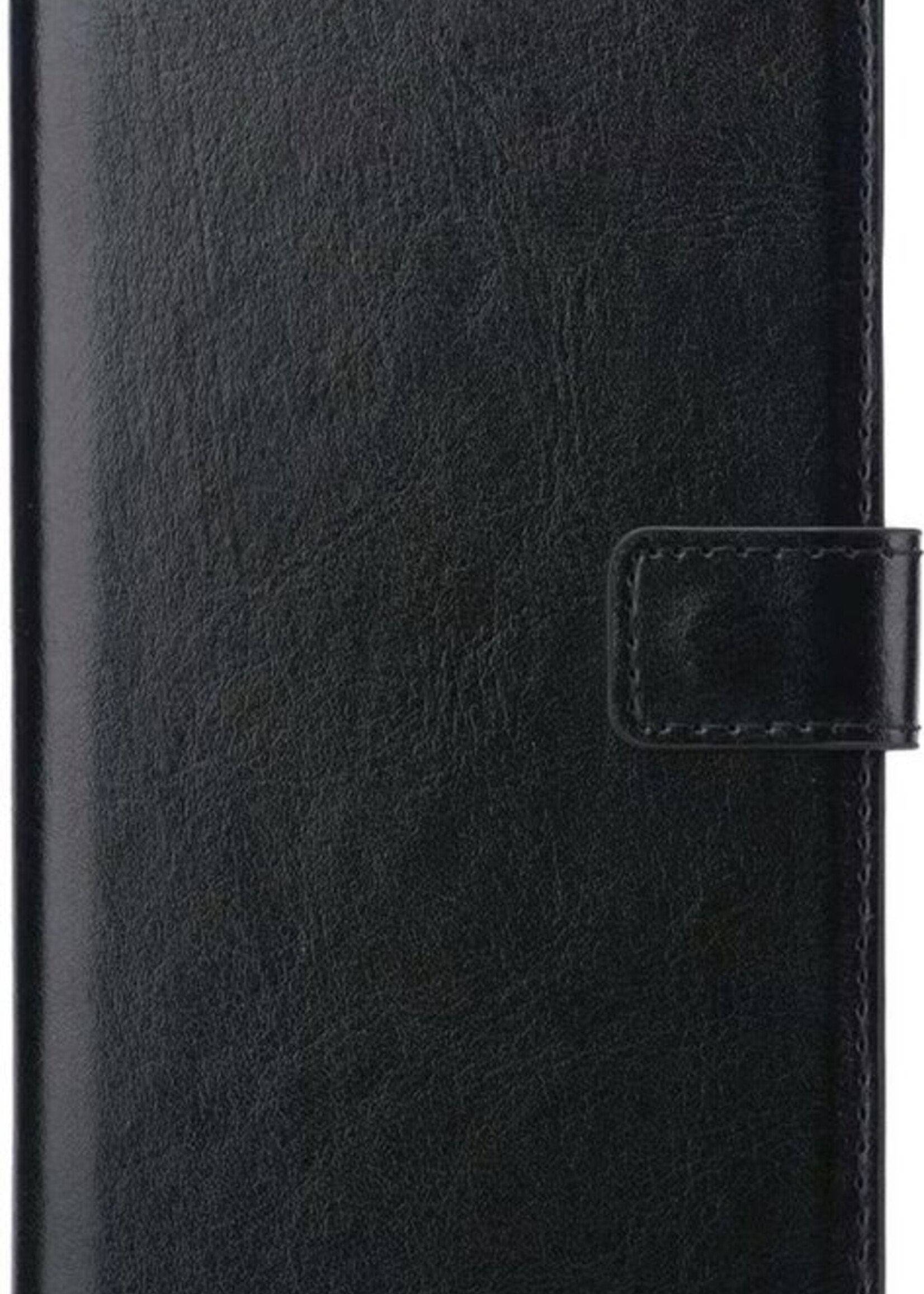 BTH Hoesje Geschikt voor iPhone 12 Pro Max Hoesje Book Case Hoes Portemonnee Cover Walletcase Met Screenprotector - Hoes Geschikt voor iPhone 12 Pro Max Hoes Bookcase Hoesje - Zwart