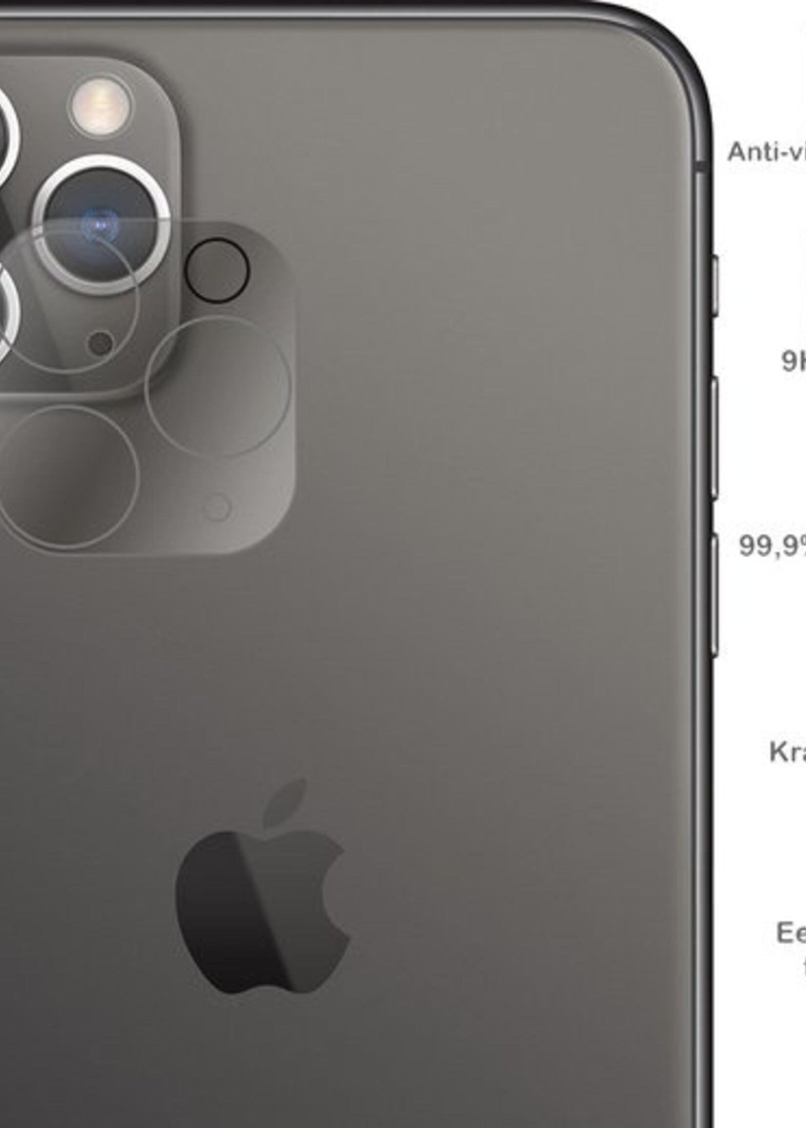 BTH Screenprotector Geschikt voor iPhone 11 Pro Camera Lens Screenprotector Glas - Screenprotector Geschikt voor iPhone 11 Pro Screenprotector Camera Protector Gehard Glas - 3 PACK