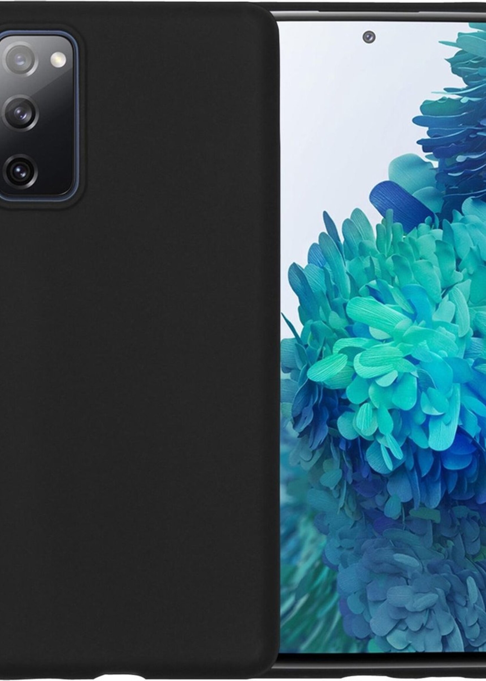 BTH Hoesje Geschikt voor Samsung S20 FE Hoesje Siliconen Case Hoes - Hoes Geschikt voor Samsung Galaxy S20 FE Hoes Cover Case - Zwart