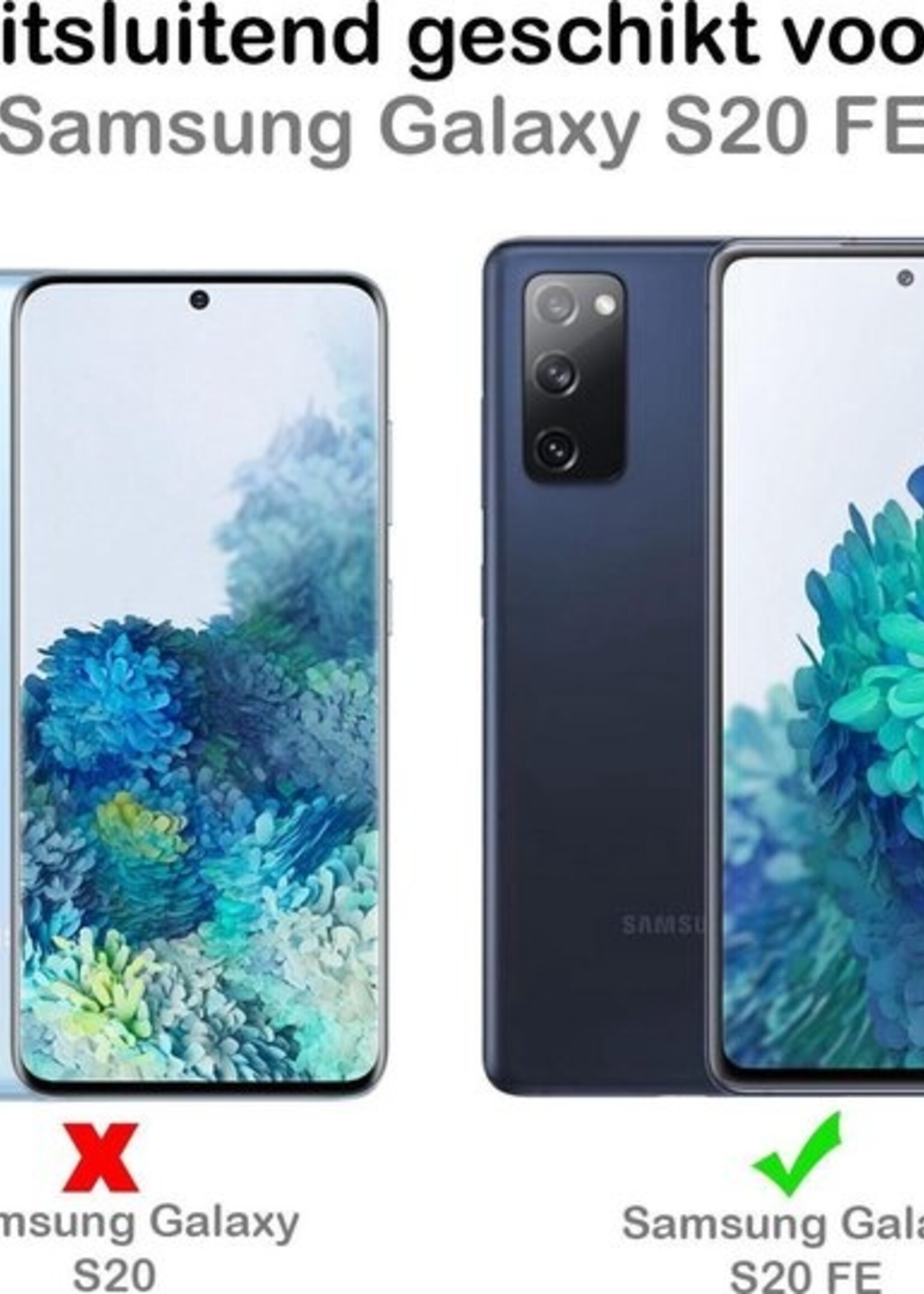 BTH Hoesje Geschikt voor Samsung S20 FE Hoesje Siliconen Case Hoes - Hoes Geschikt voor Samsung Galaxy S20 FE Hoes Cover Case - Zwart