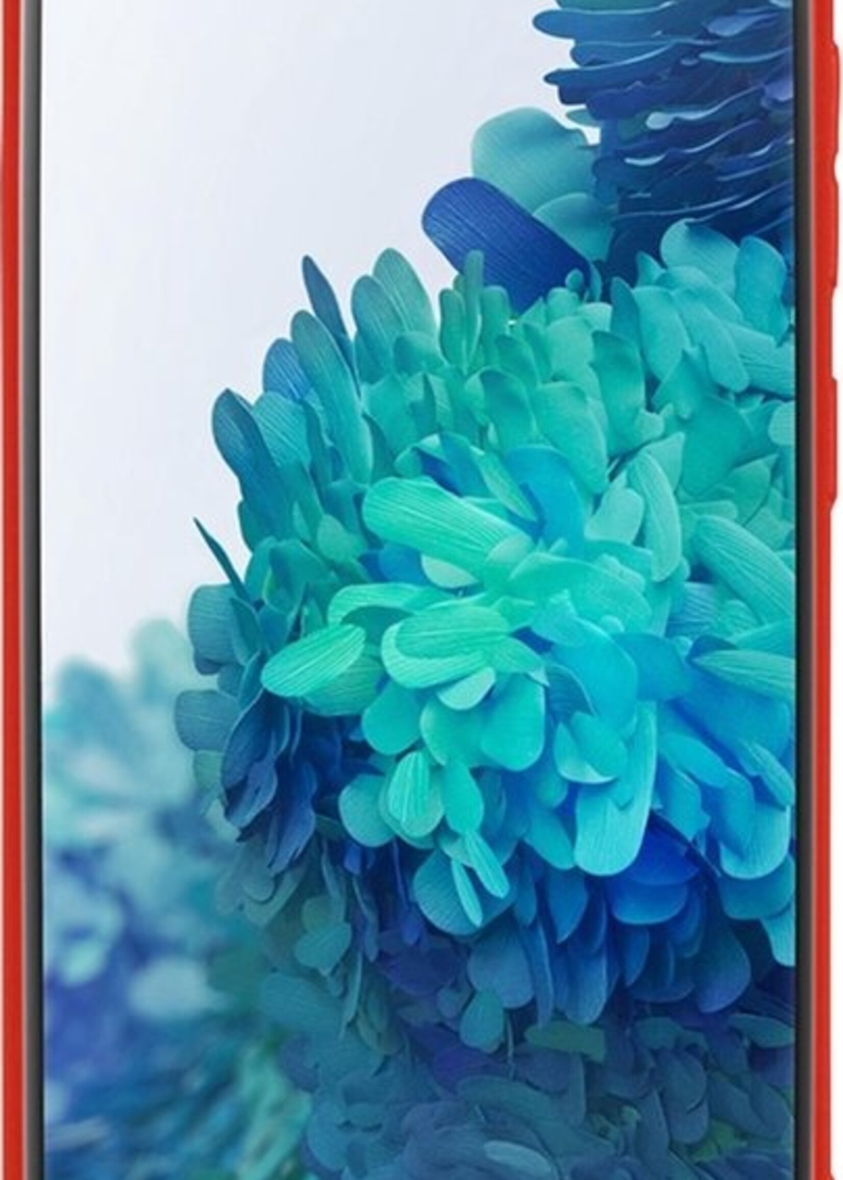BTH Hoesje Geschikt voor Samsung S20 FE Hoesje Siliconen Case Hoes - Hoes Geschikt voor Samsung Galaxy S20 FE Hoes Cover Case - Rood