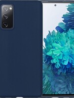 BTH BTH Samsung Galaxy S20 FE hoesje siliconen - Donkerblauw