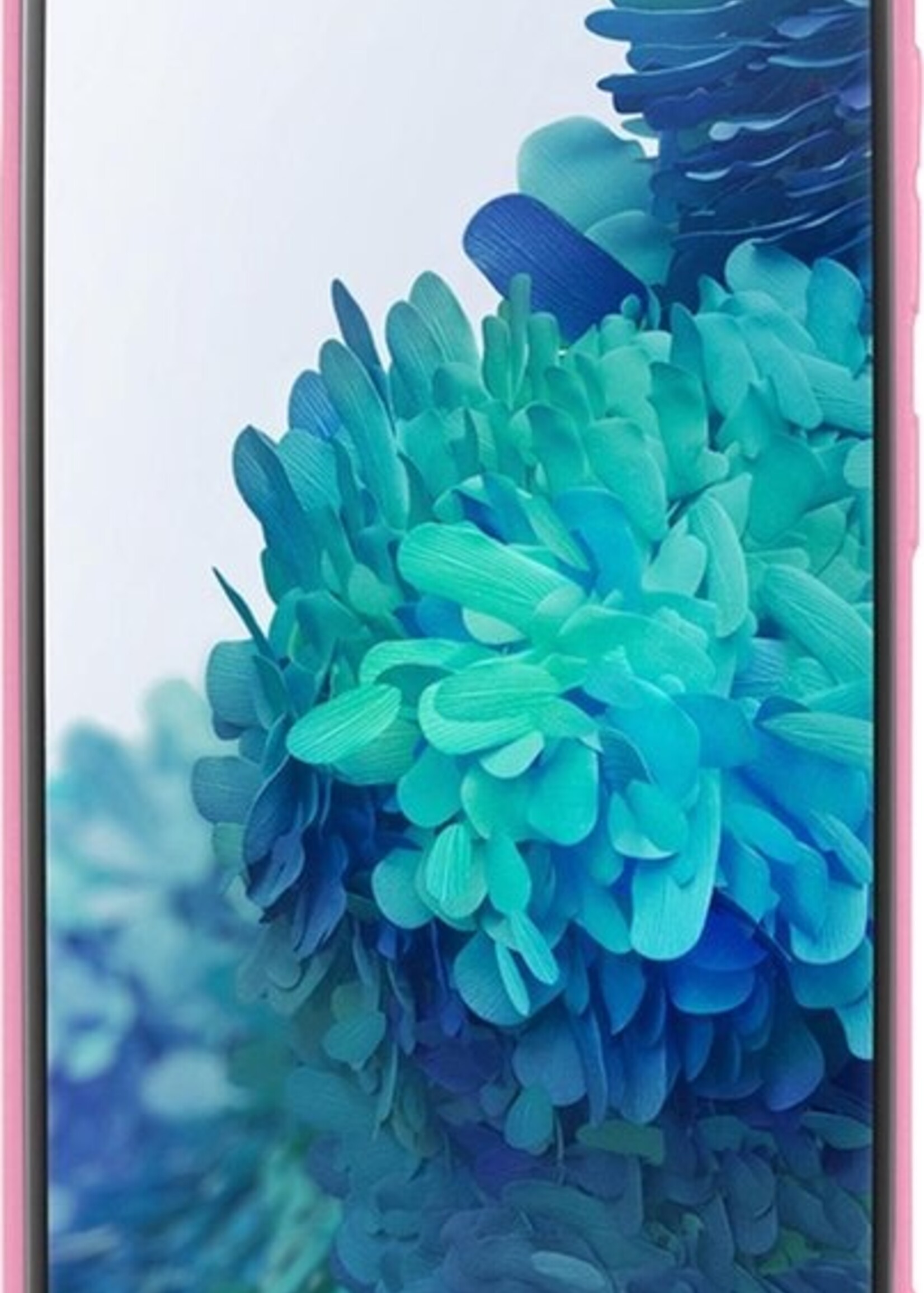 BTH Hoesje Geschikt voor Samsung S20 FE Hoesje Siliconen Case Hoes - Hoes Geschikt voor Samsung Galaxy S20 FE Hoes Cover Case - Roze