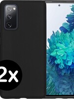 BTH BTH 2 PACK - Samsung Galaxy S20 FE hoesje siliconen - Zwart