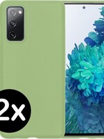 BTH BTH 2 PACK - Samsung Galaxy S20 FE hoesje siliconen - Groen