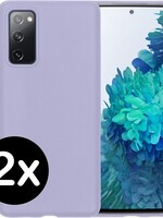 BTH BTH 2 PACK - Samsung Galaxy S20 FE hoesje siliconen - Lila