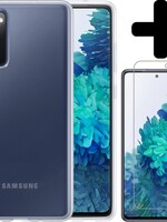 BTH BTH Samsung Galaxy S20 FE hoesje siliconen transparant met screenprotector