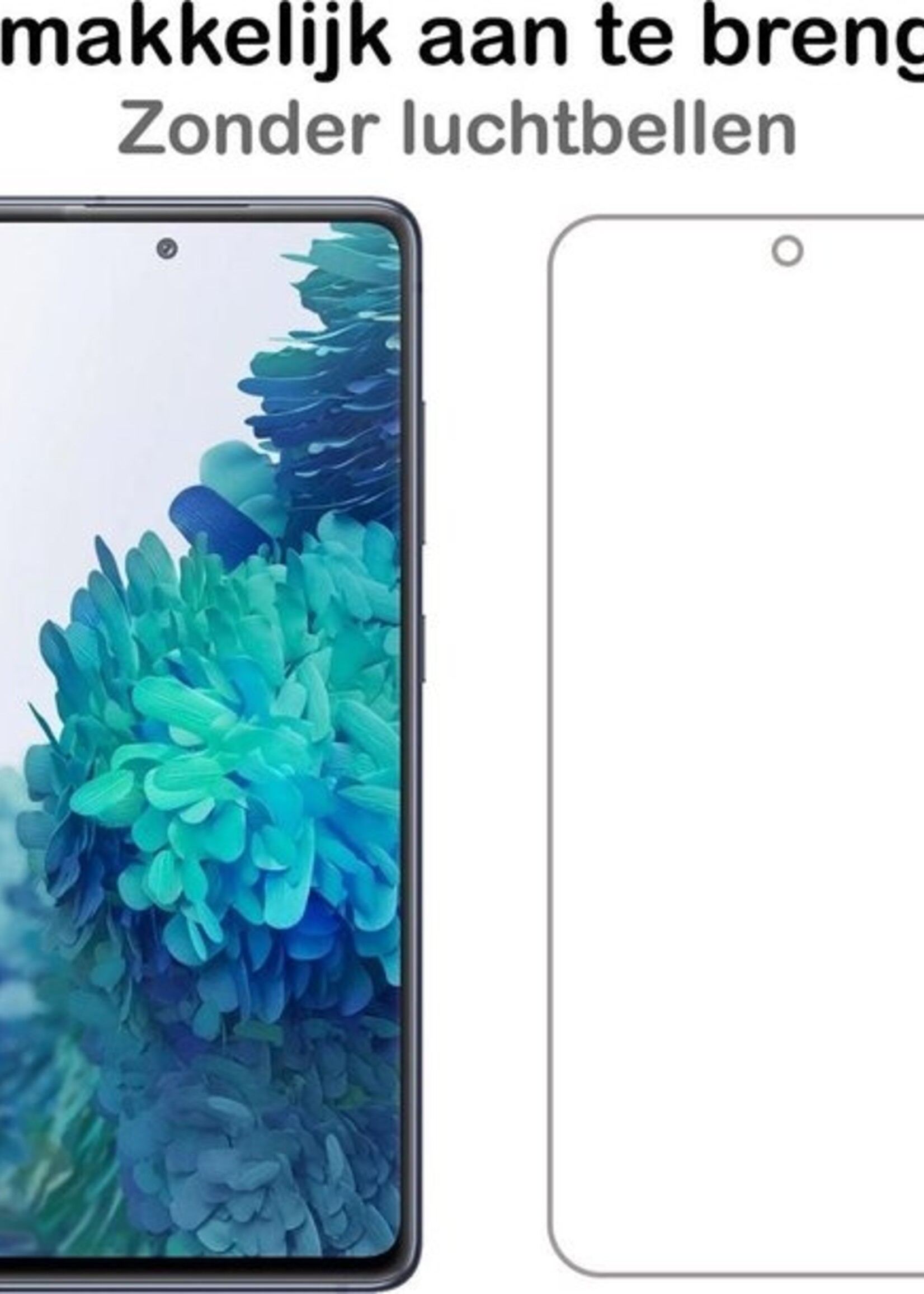 BTH Hoesje Geschikt voor Samsung S20 FE Hoesje Siliconen Case Hoes Met 2x Screenprotector - Hoes Geschikt voor Samsung Galaxy S20 FE Hoes Cover Case - Zwart