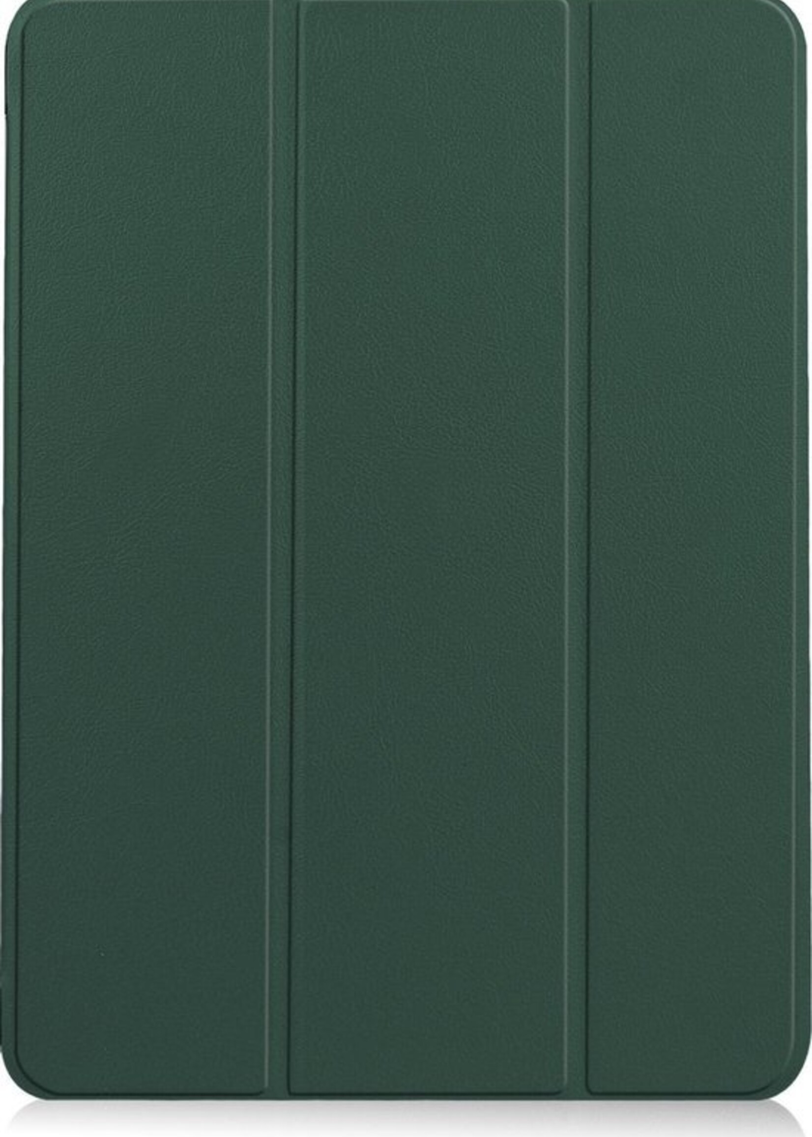 BTH Hoes Geschikt voor iPad Air 2020 Hoes Book Case Hoesje Trifold Cover - Hoesje Geschikt voor iPad Air 4 2020 Hoesje Bookcase - Groen