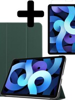 BTH BTH iPad Air 4 2020 (10,9 inch) Hoesje Met Screenprotector - Donkergroen
