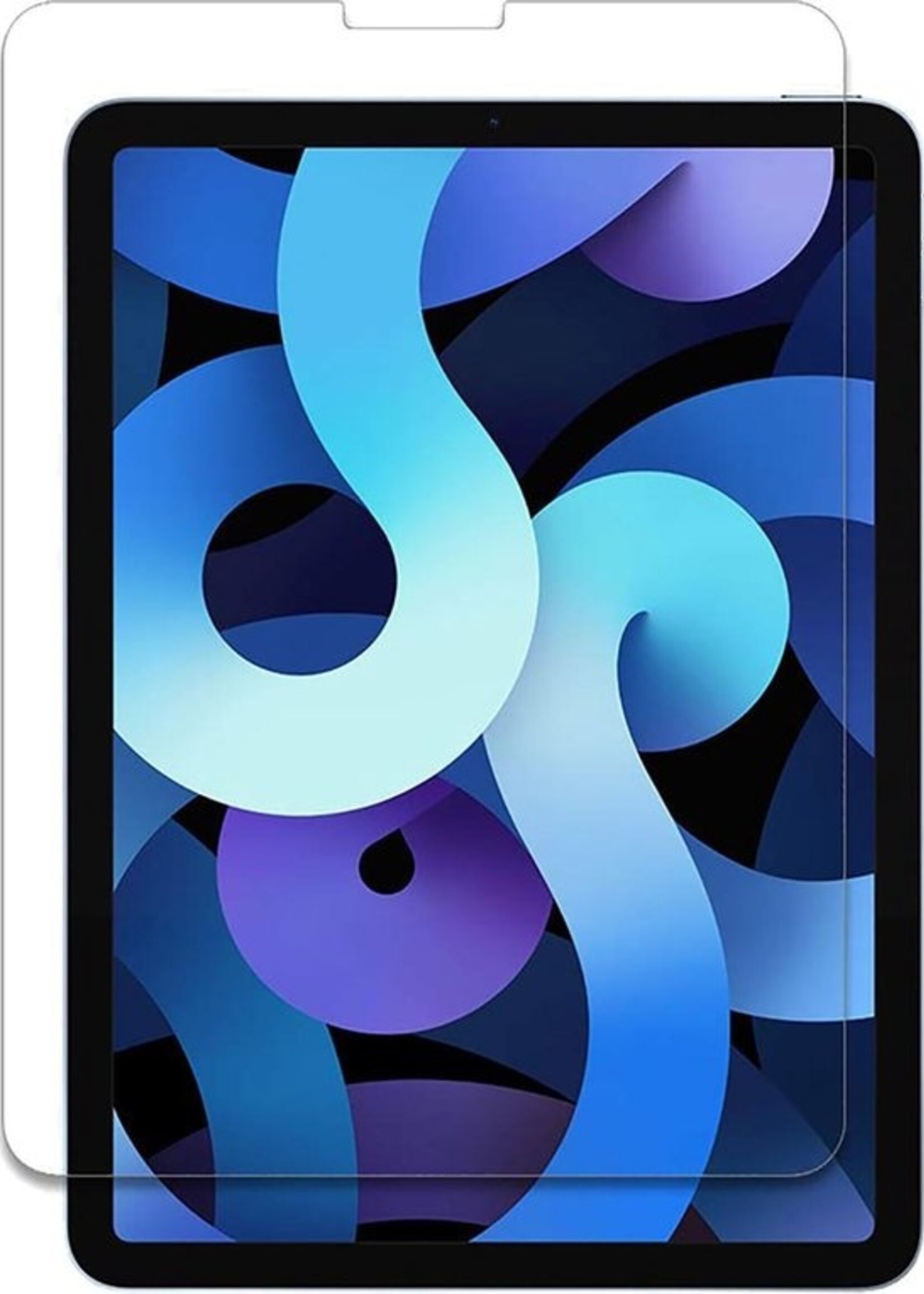 BTH Hoes Geschikt voor iPad Air 2020 Hoes Book Case Hoesje Trifold Cover Met Screenprotector - Hoesje Geschikt voor iPad Air 4 2020 Hoesje Bookcase - Donkergroen