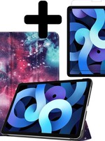 BTH BTH iPad Air 4 2020 (10,9 inch) Hoesje Met Screenprotector - Galaxy