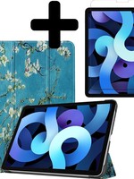BTH BTH iPad Air 4 2020 (10,9 inch) Hoesje Met Screenprotector - Bloemen