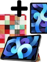 BTH BTH iPad Air 4 2020 (10,9 inch) Hoesje Met Screenprotector - Blocks