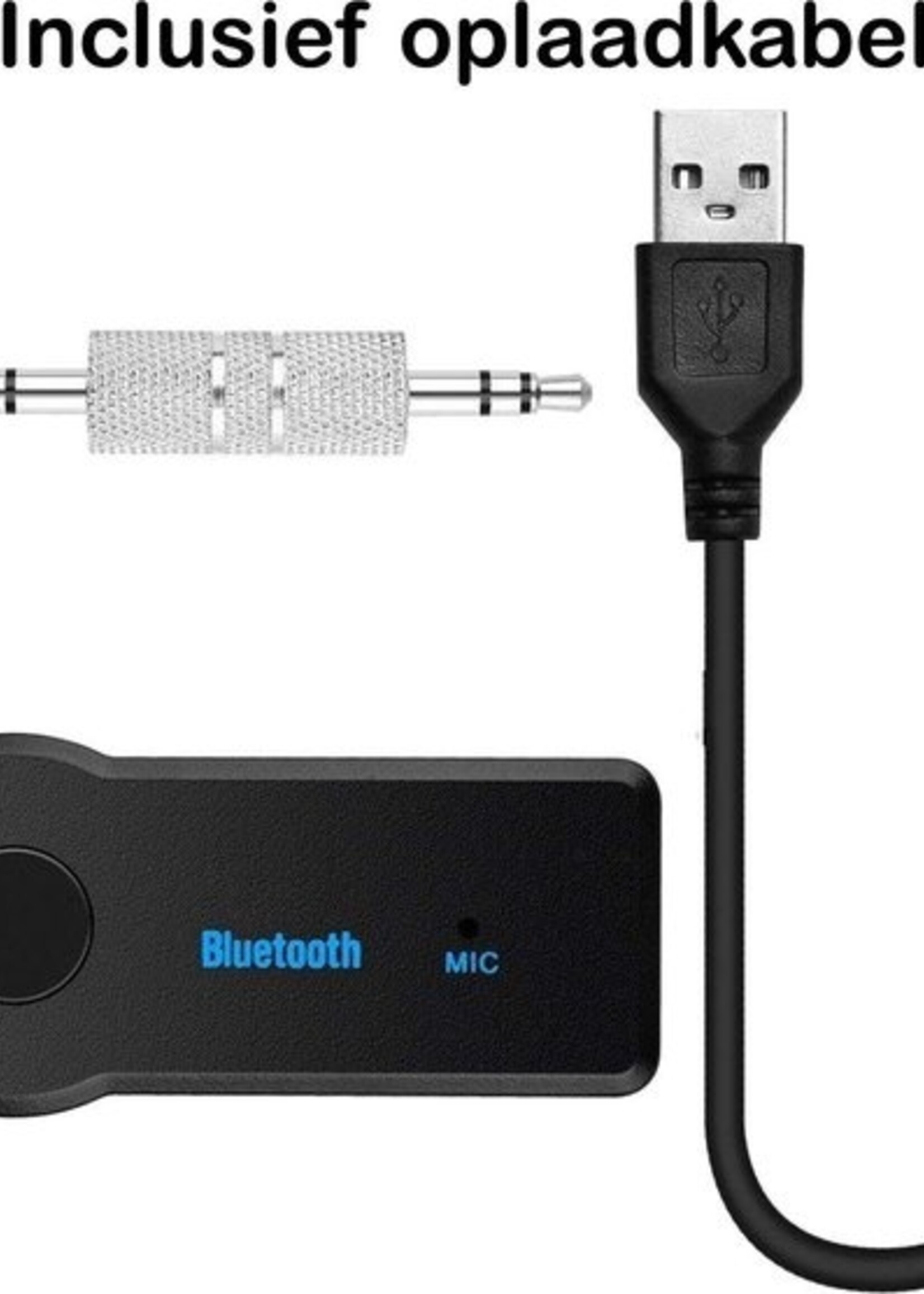 BTH Draadloze Bluetooth Adapter Auto Bluetooth Receiver Audio Muziek AUX - 2 PACK