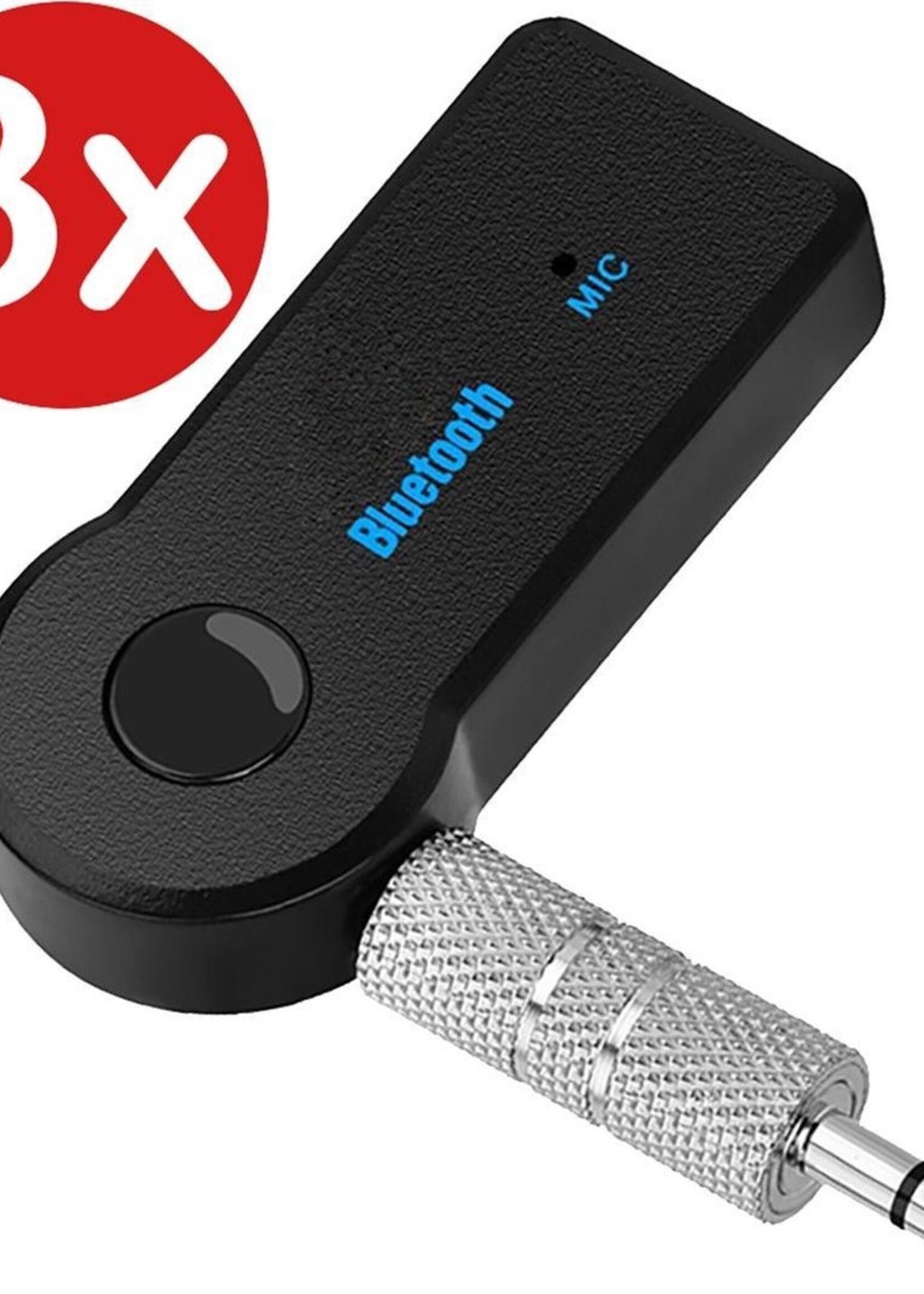 BTH Draadloze Bluetooth Adapter Auto Bluetooth Receiver Audio Muziek AUX - 3 PACK