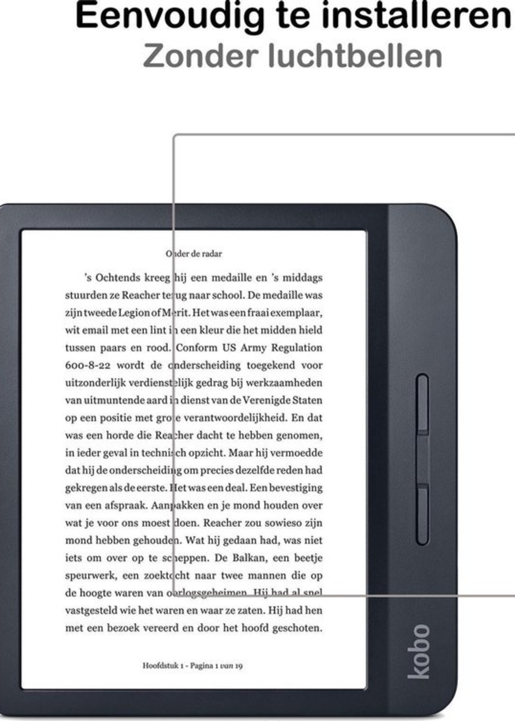 BTH Screenprotector Geschikt voor Kobo Libra H2O Screenprotector Gehard Glas Tempered Glass - Screenprotector Geschikt voor Kobo Libra H2O Screenprotector - 2 PACK