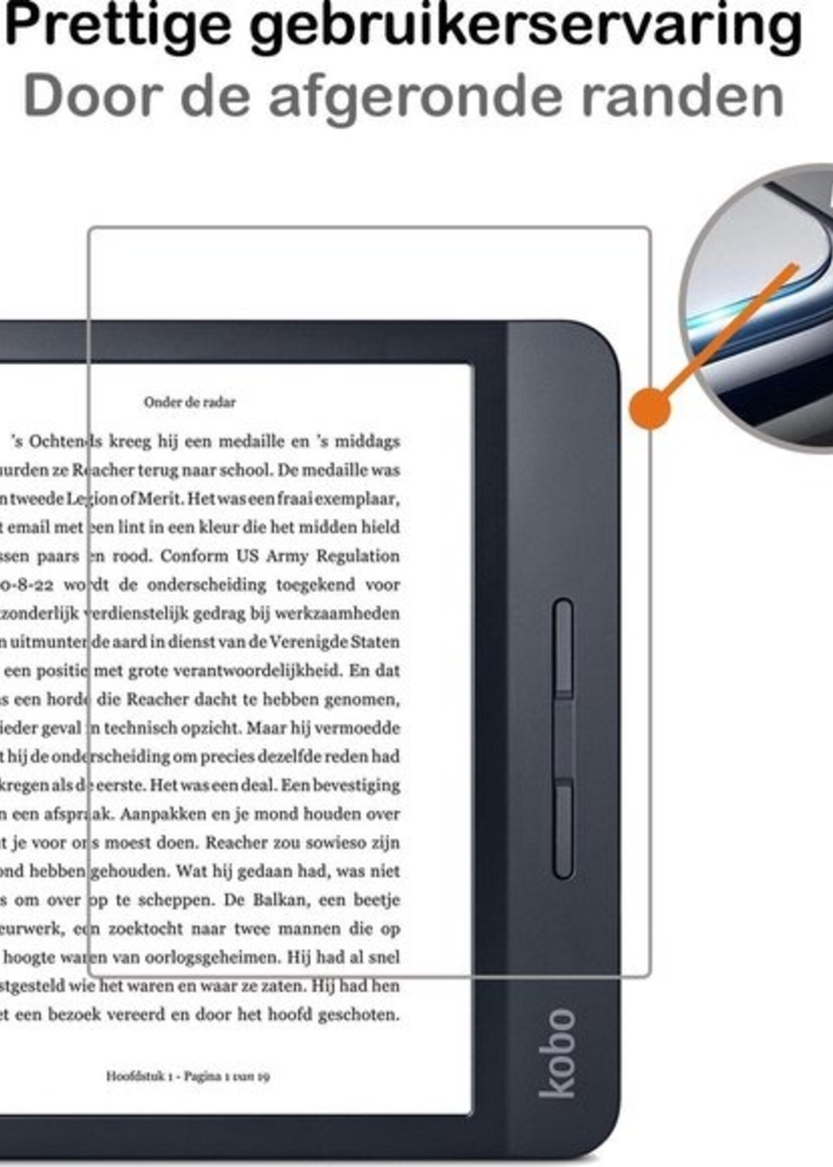 BTH Screenprotector Geschikt voor Kobo Libra H2O Screenprotector Gehard Glas Tempered Glass - Screenprotector Geschikt voor Kobo Libra H2O Screenprotector - 2 PACK