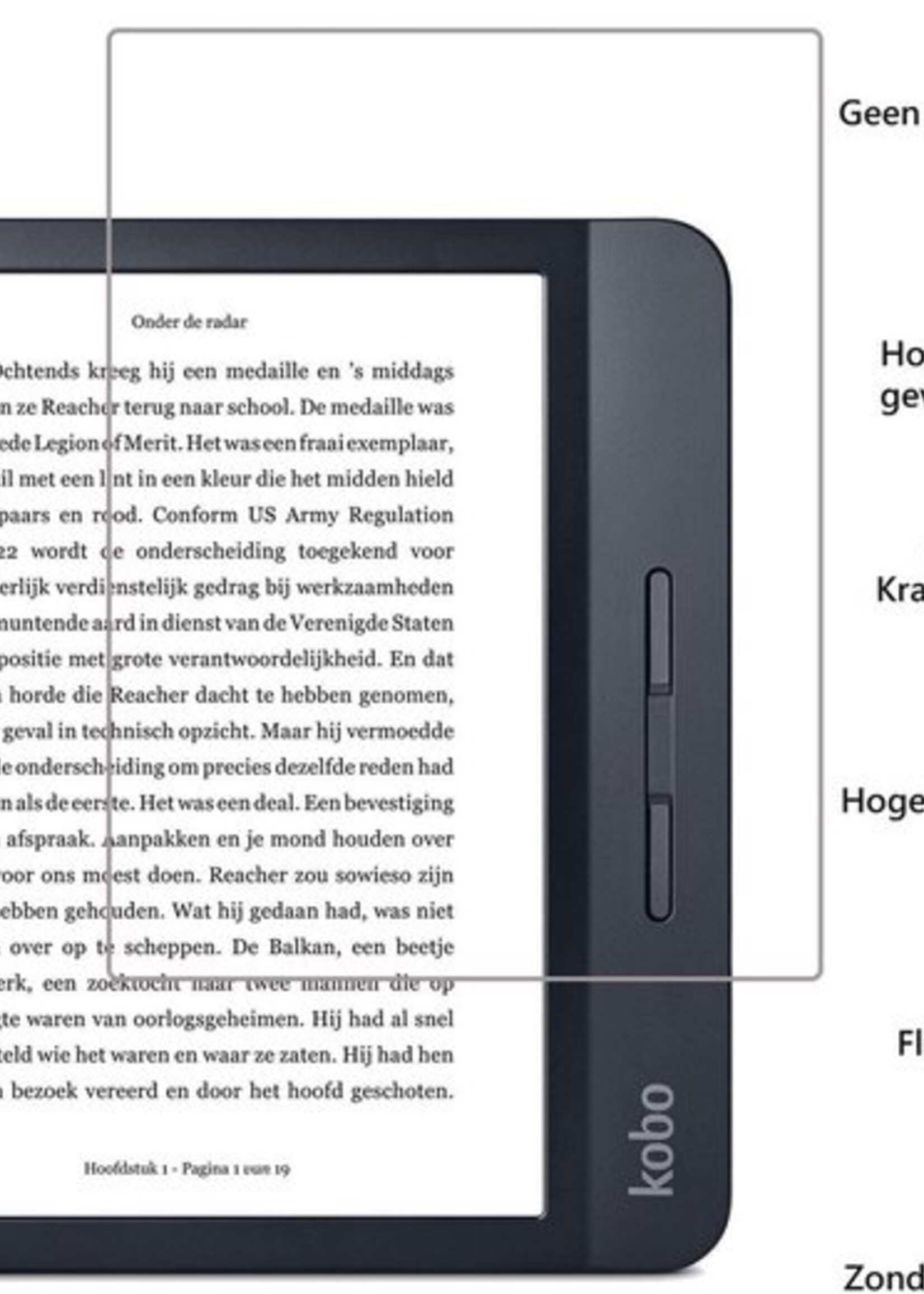 BTH Screenprotector Geschikt voor Kobo Libra H2O Screenprotector Gehard Glas Tempered Glass - Screenprotector Geschikt voor Kobo Libra H2O Screenprotector - 2 PACK