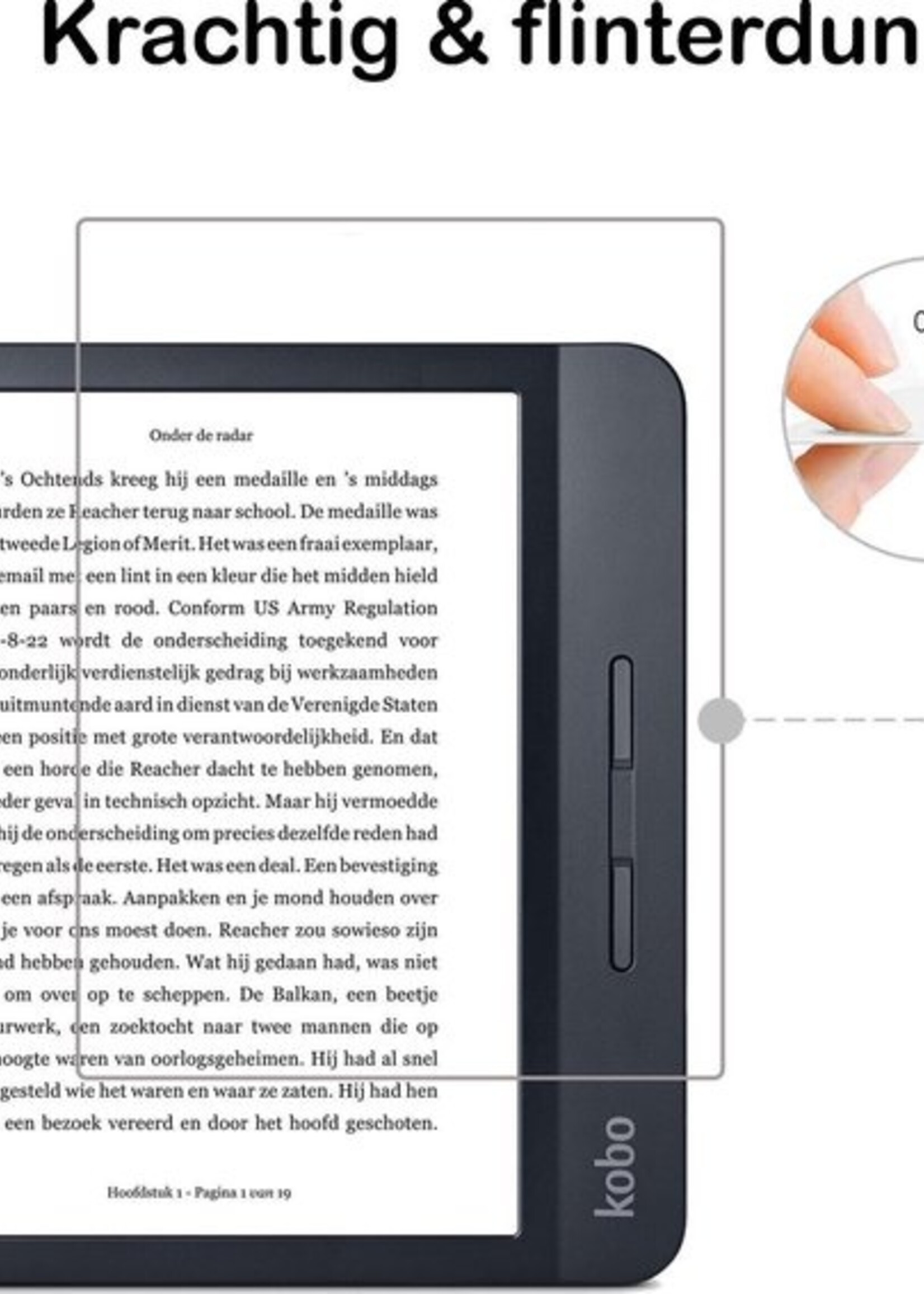 BTH Screenprotector Geschikt voor Kobo Libra H2O Screenprotector Gehard Glas Tempered Glass - Screenprotector Geschikt voor Kobo Libra H2O Screenprotector - 2 PACK