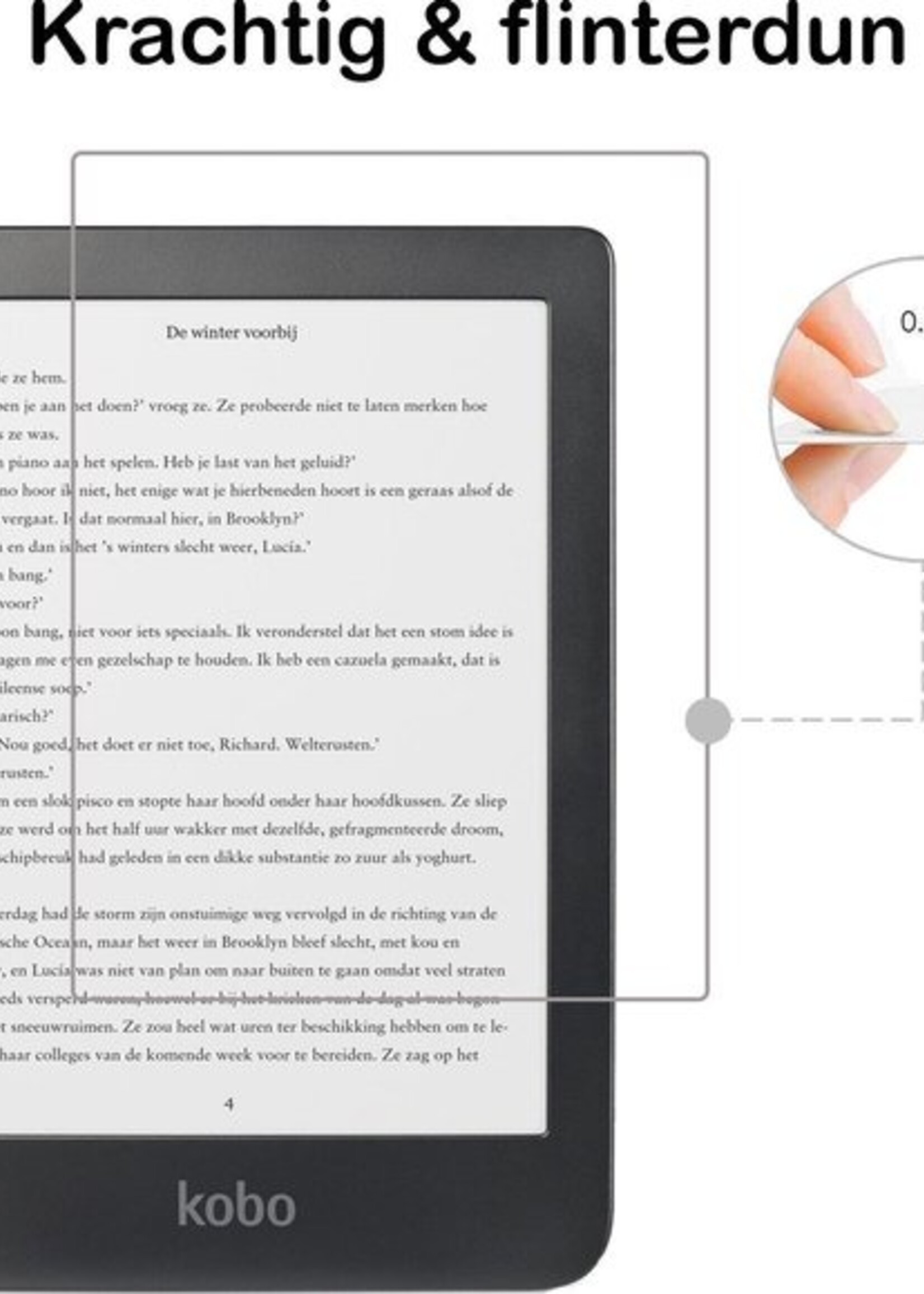 BTH Screenprotector Geschikt voor Kobo Clara HD Screenprotector Gehard Glas Tempered Glass - Screenprotector Geschikt voor Kobo Clara HD Screenprotector - 2 PACK