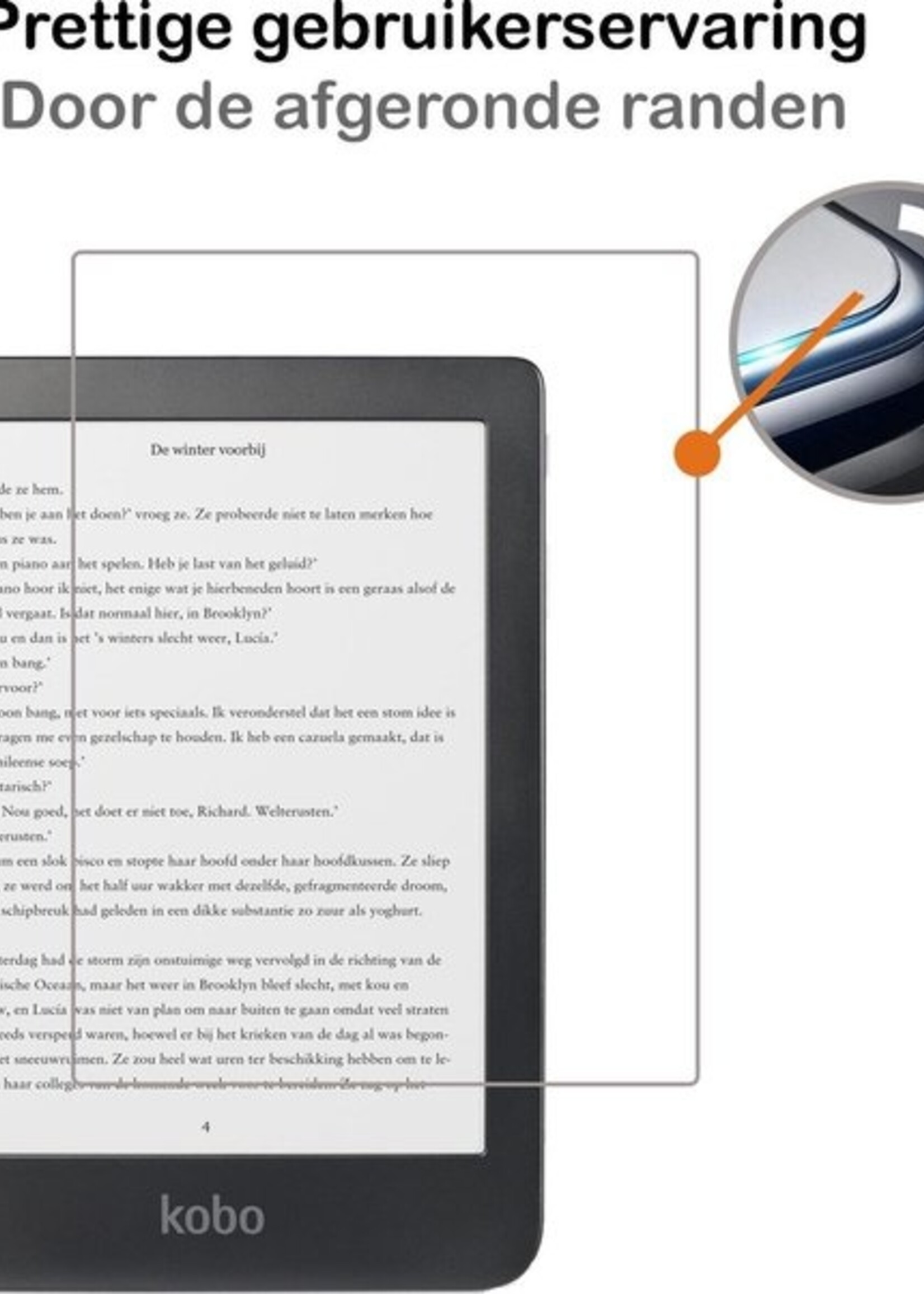 BTH Screenprotector Geschikt voor Kobo Clara HD Screenprotector Gehard Glas Tempered Glass - Screenprotector Geschikt voor Kobo Clara HD Screenprotector - 2 PACK