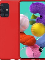 BTH BTH Samsung Galaxy A51 hoesje siliconen - Rood