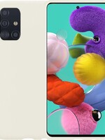 BTH BTH Samsung Galaxy A51 hoesje siliconen - Wit