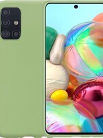 BTH BTH Samsung Galaxy A71 hoesje siliconen - Mintgroen